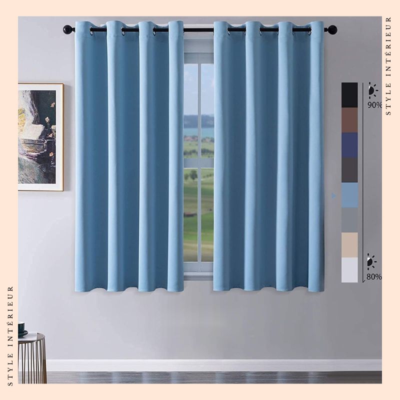 RIDEAU OCCULTANT COURT BLEU CLAIR